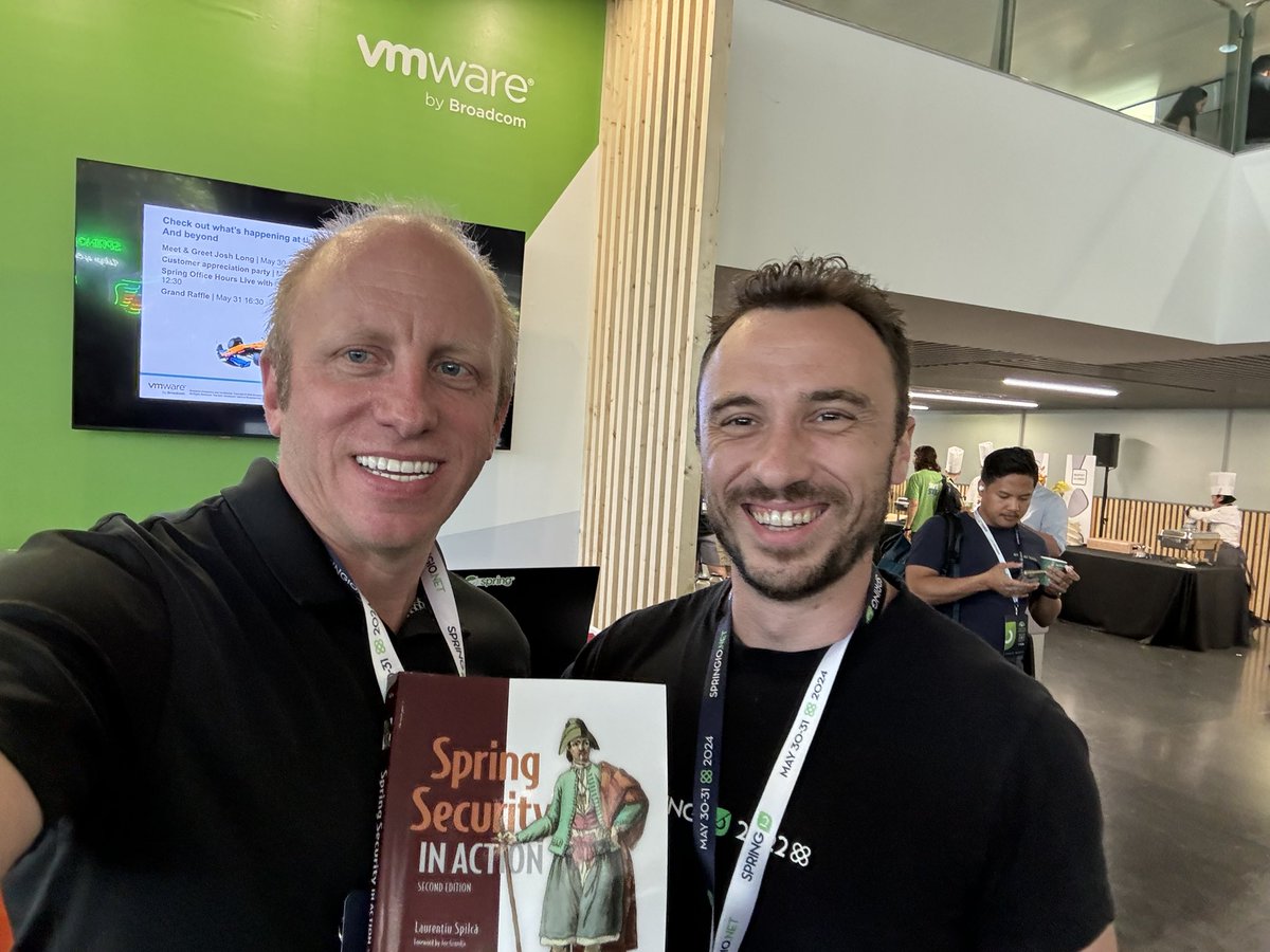 Dan Vega (@therealdanvega) on Twitter photo I got a signed copy of Spring Security in Action (2nd Edition) by the great l <a href="/laurspilca/">Laur Spilca @laurspilca.bsky.social</a> Thank you my friend 🤩 I got a signed copy of Spring Security in Action (2nd Edition) by the great l <a href="/laurspilca/">Laur Spilca @laurspilca.bsky.social</a> Thank you my friend 🤩