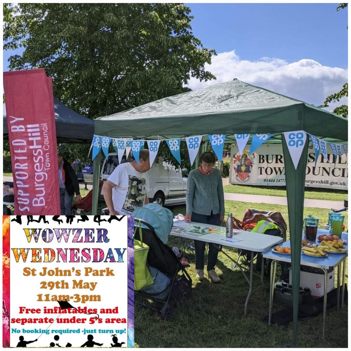 Congratulations & thanks to Burgess Hill Town Council & supporters for providing fantastic free activities during half term.  Thanks also to Co op Sheddingdean Store for providing free, healthy fruit snacks.  Co op are delighted to support young people in the community.  @coopuk