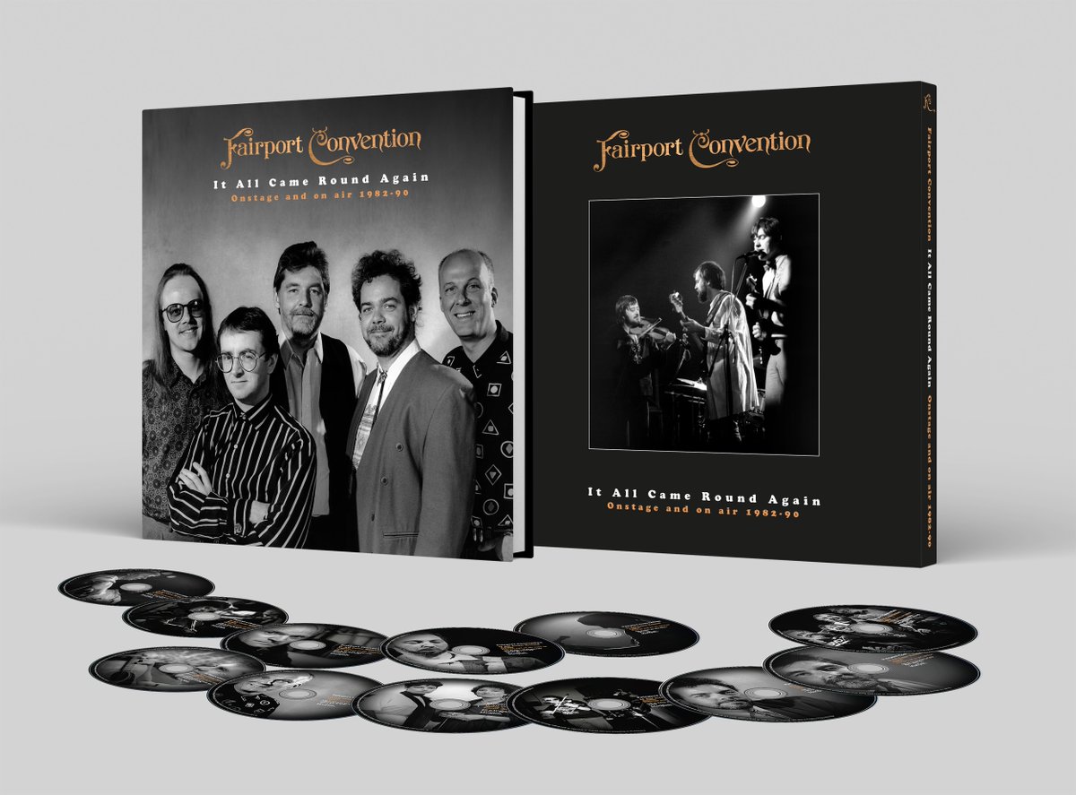 Fairport Convention - It All Came Around Again - Onstage And On Air 1982–90 (Boxset)

Limited edition 11CD + DVD set featuring live performances at Cropredy Festival, BBC Concert Sessions and more.

Over 160 tracks (57 previously unreleased recordings):

burningshed.com/newsletters/ne…
