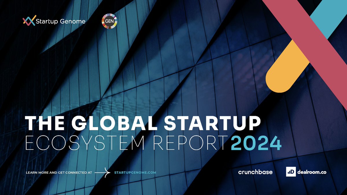 We're excited to present the Global Startup Ecosystem Report 2024 with @startupgenome – launching June 10 @LondonTechWeek. Expect global data insights on 4.5M companies across 300+ ecosystems. Sign up to receive the #GSER2024 at launch! startupgenome.com/gser2024 @startupgenome