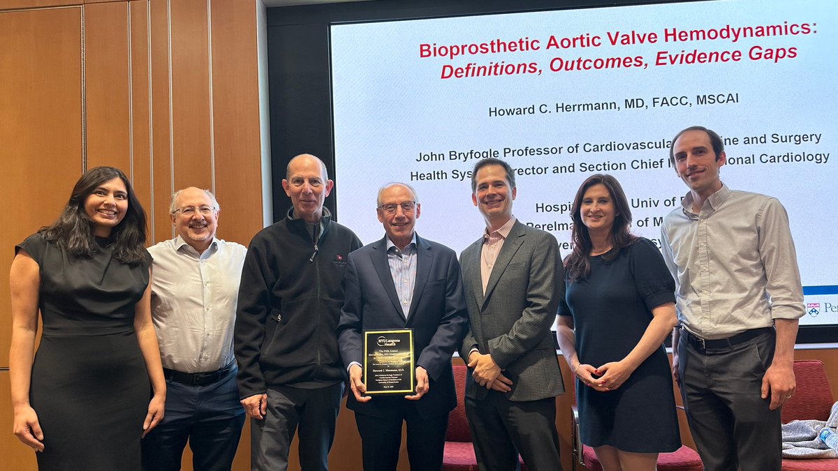 Glenn Fishman (@glennfishman) on Twitter photo Outstanding Steven Sedlis MD Memorial Lecture delivered by Professor Howard Herrmann from <a href="/PennMedicine/">Penn Medicine</a> on TAVR hemodynamics and outcomes. Steve would have loved the talk. Outstanding Steven Sedlis MD Memorial Lecture delivered by Professor Howard Herrmann from <a href="/PennMedicine/">Penn Medicine</a> on TAVR hemodynamics and outcomes. Steve would have loved the talk.