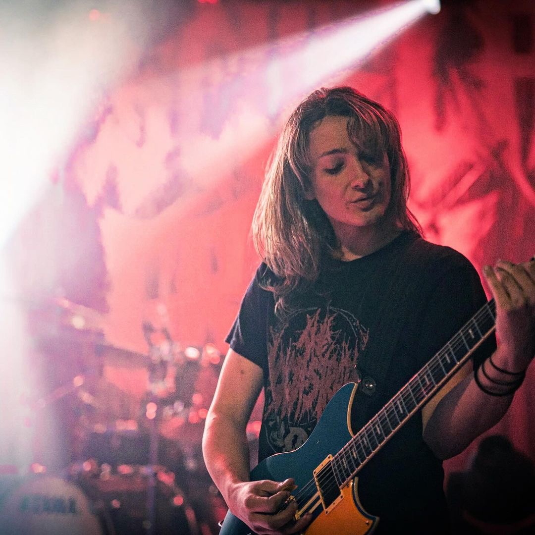 Krissy Morash of Escuela Grind rocking out on her Revstar RSS20 on the band’s most recent tour! Krissy joined us for an episode of #MyGuitarBreakthrough, ICYMI, click the link in the bio to watch: bit.ly/3USyG8j Image: @haupt_motiv