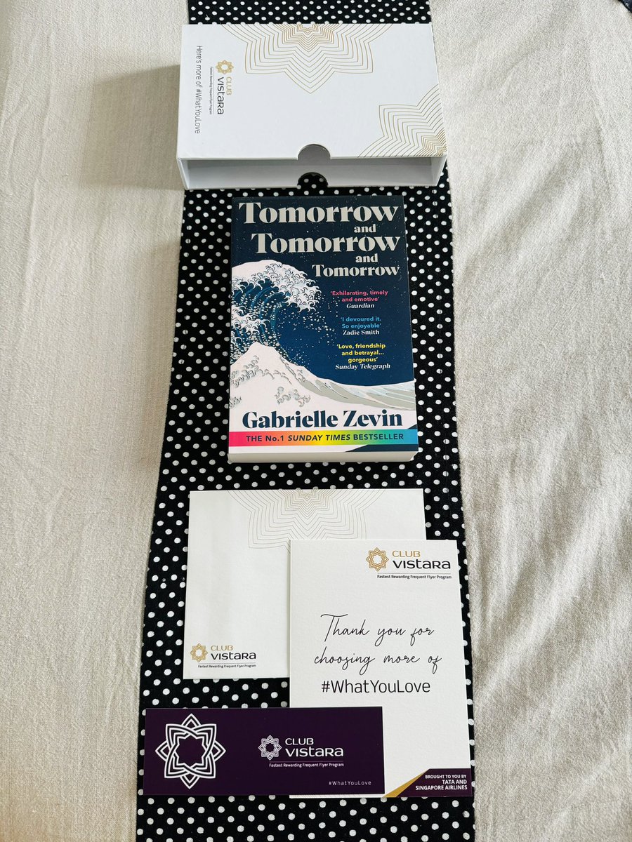 RahulGaur's tweet photo. What a beautiful surprise gift from @airvistara - I’m elated at this lovely gesture of gratitude in the form of a #book &amp; a thank you card! Thank you! ❤️ ✈️ 📕 

No wonder #vistara is one of my favourite airlines with an unparalleled #clubvistaradelight. 

#cx #loyalty #reading https://t.co/Zeh3t3x7KA