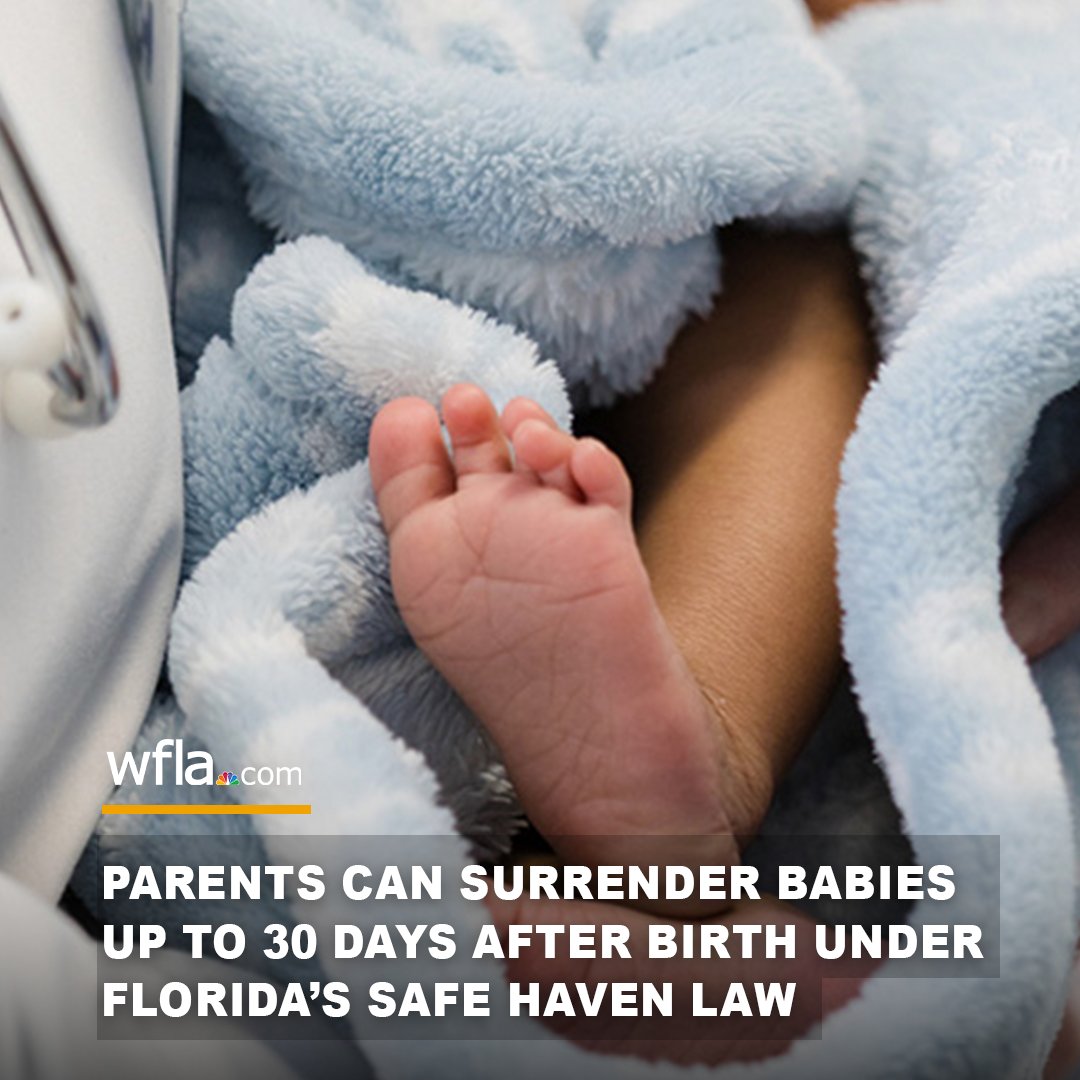 SAFE HAVEN LAW EXPANDED | Gov. DeSantis has signed a bill allowing parents to surrender new babies up to 30 days old. What are Safe Haven Laws? Find out: bit.ly/3VnANCA