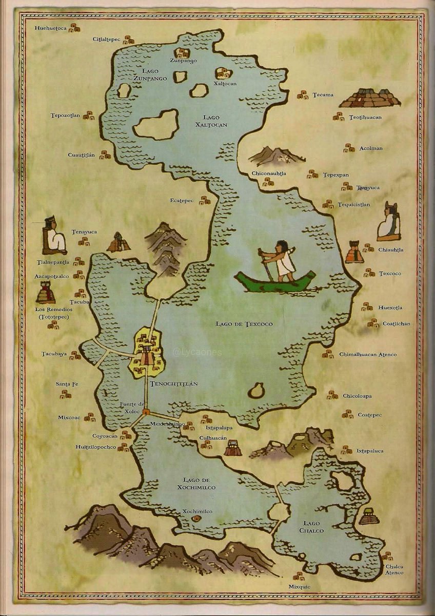 Mapa interesante. Descubre los lagos de Texcoco, Xaltocan, Xochimilco y Chalco. Viaja a través de las encantadoras poblaciones de Acolman, Tepexpan, Tequicistlan, Tezoyuca, Tecamac, Teotihuacan, Chiautla, Chiconautla, Texcoco, Huexotla o Coatlichan.