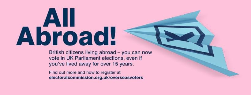 📢British citizens living abroad: A gentle reminder that you can now vote in UK Parliament elections, even after 15 years away. ⚠️The deadline for registering to vote is on Tuesday 18 June! More information:👇 electoralcommission.org.uk/overseasvoters