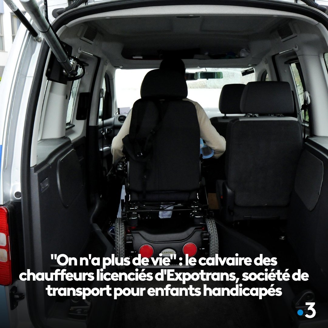 'On n'a plus de vie' : le calvaire des chauffeurs licenciés d'Expotrans, société de transport pour enfants handicapés Article à lire ici : france3-regions.francetvinfo.fr/bretagne/ille-…