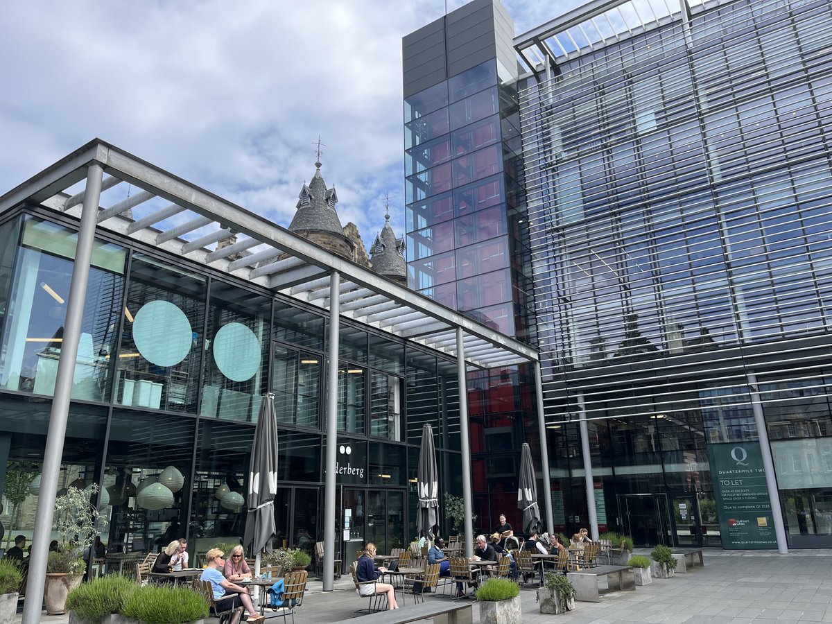 FrazerMcN's tweet photo. New and recent city spaces- useful study visit with Edinburgh Urban Design Panel and City of Edinburgh Council planning committee to Quartermile and the new Edinburgh Futures Institute https://t.co/QSXERVFpHO