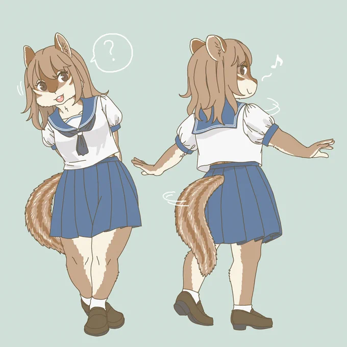 衣替えを見てほしいシマリス 