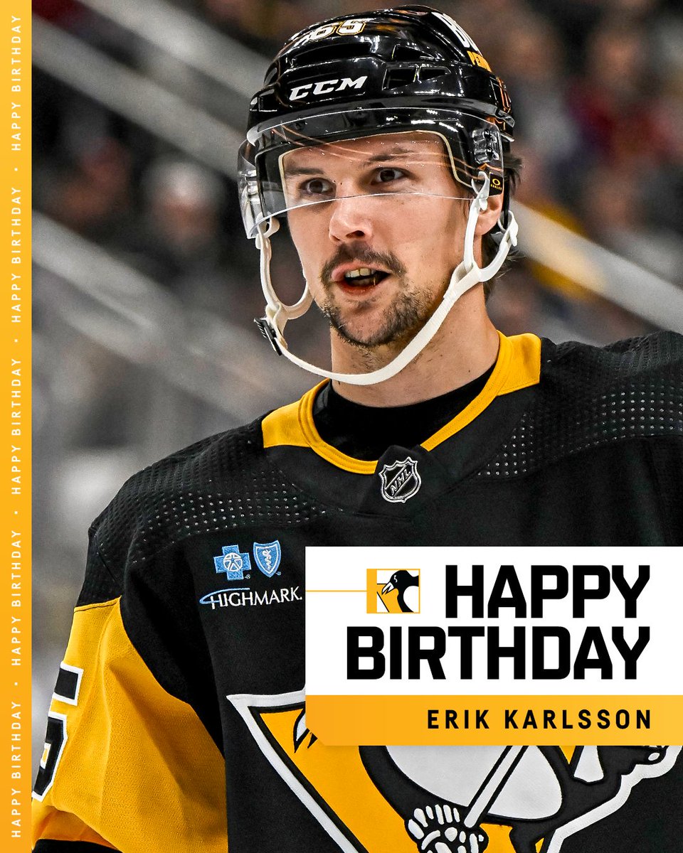 Happy birthday, Erik Karlsson! 🥳