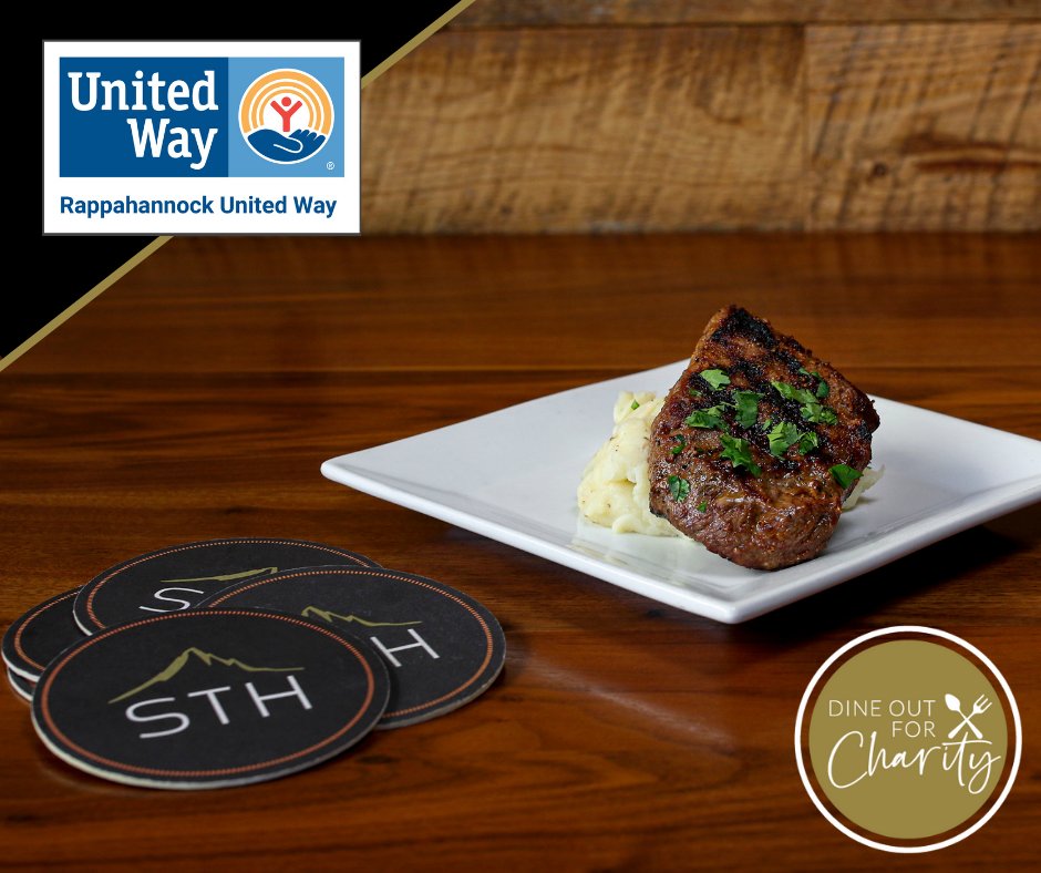 Make your Mondays meaningful with a trip to @Sedonataphouse Fredericksburg!

Join us each Monday in June to enjoy 50% off a great meal at Sedona Taphouse while doing your part to raise funds for Rappahannock United Way.
#RappahannockUnitedWay #RUW #LiveUnited #DineOutForCharity