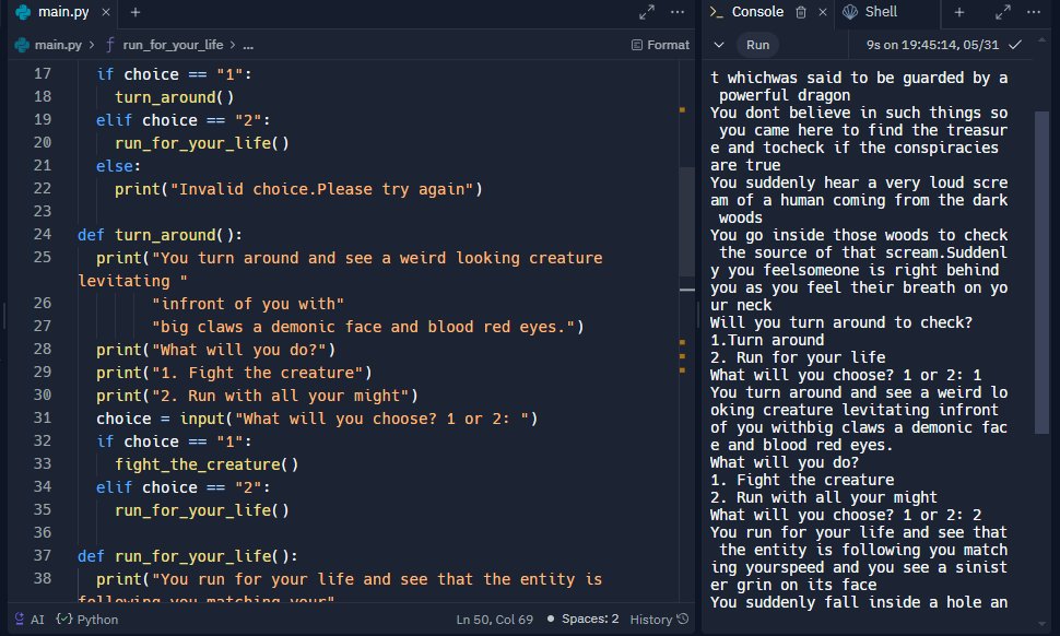 RohanDevZone's tweet image. So I have created this short text based adventure game in python. I didn&apos;t stretched the story too much ,just a short game because It would get more complex and I wanna focus on more interesting projects ill make and share it here. #Python #Programming #Game #pythongame #project