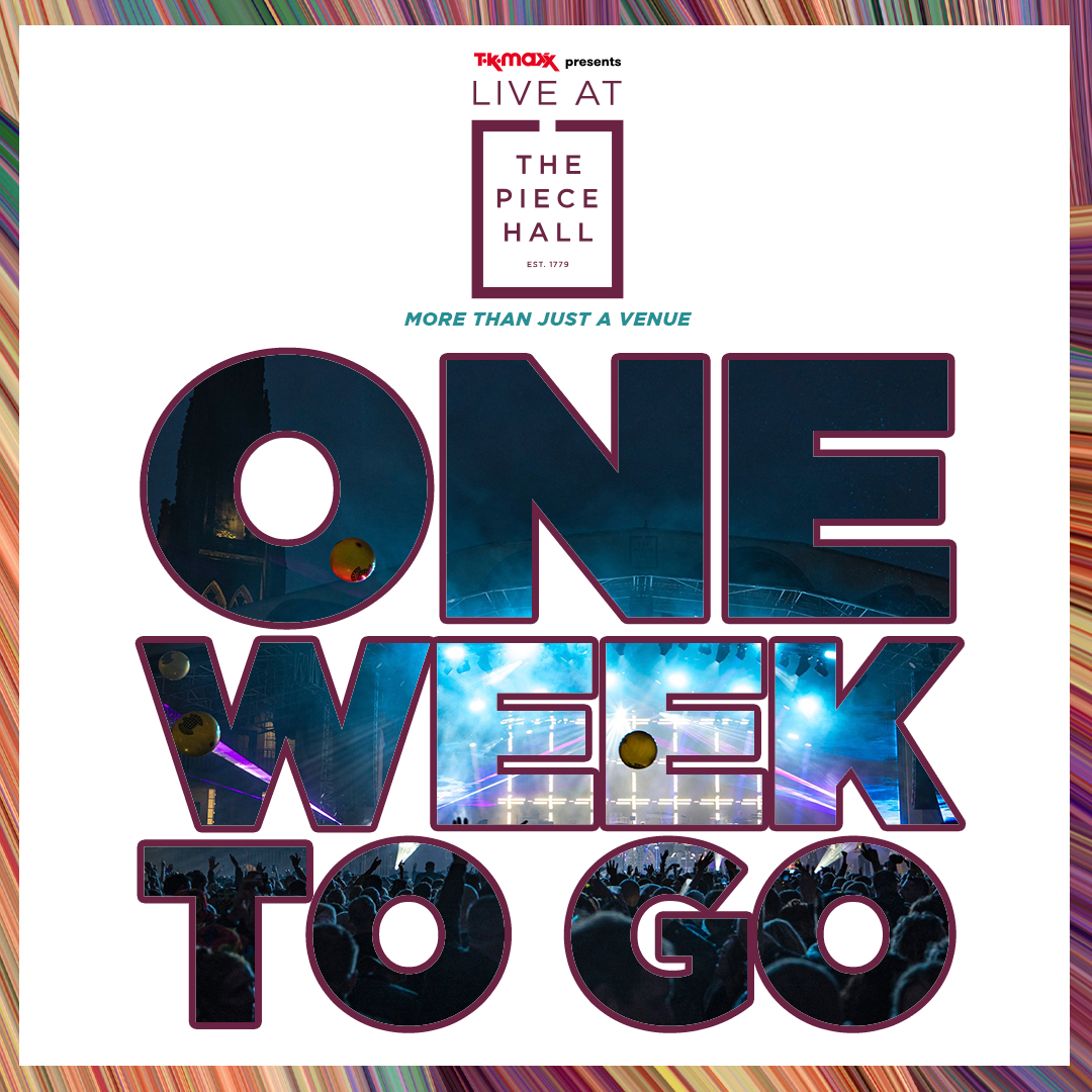 🚨 One week until @TKMaxx_UK presents Live at The Piece Hall kicks off! 🤩 Limited tickets available for this incredible summer concert series! Check the lineup & grab yours before they're gone 👉 ow.ly/Fk6F50RXNGg Which show are you most excited for? Let us know 🎤