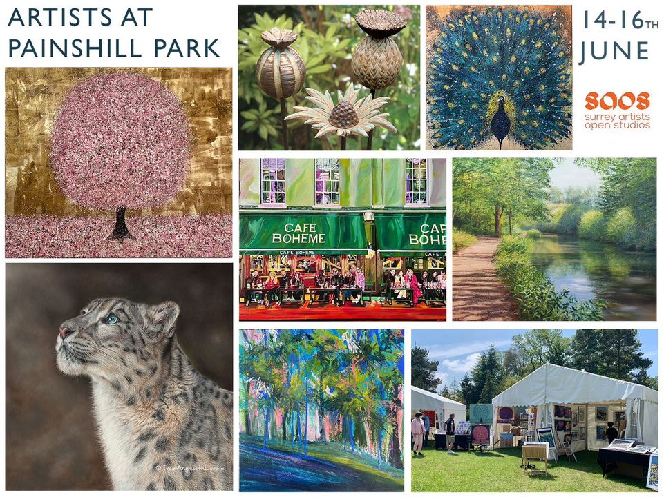 From 14-16 June a selection of artists will be exhibiting their latest work in the marquee on the meadow at Painshill🎨

All works will be  available to purchase at this event, from limited edition prints, to one of a kind original paintings and sculptures🖼️

👨