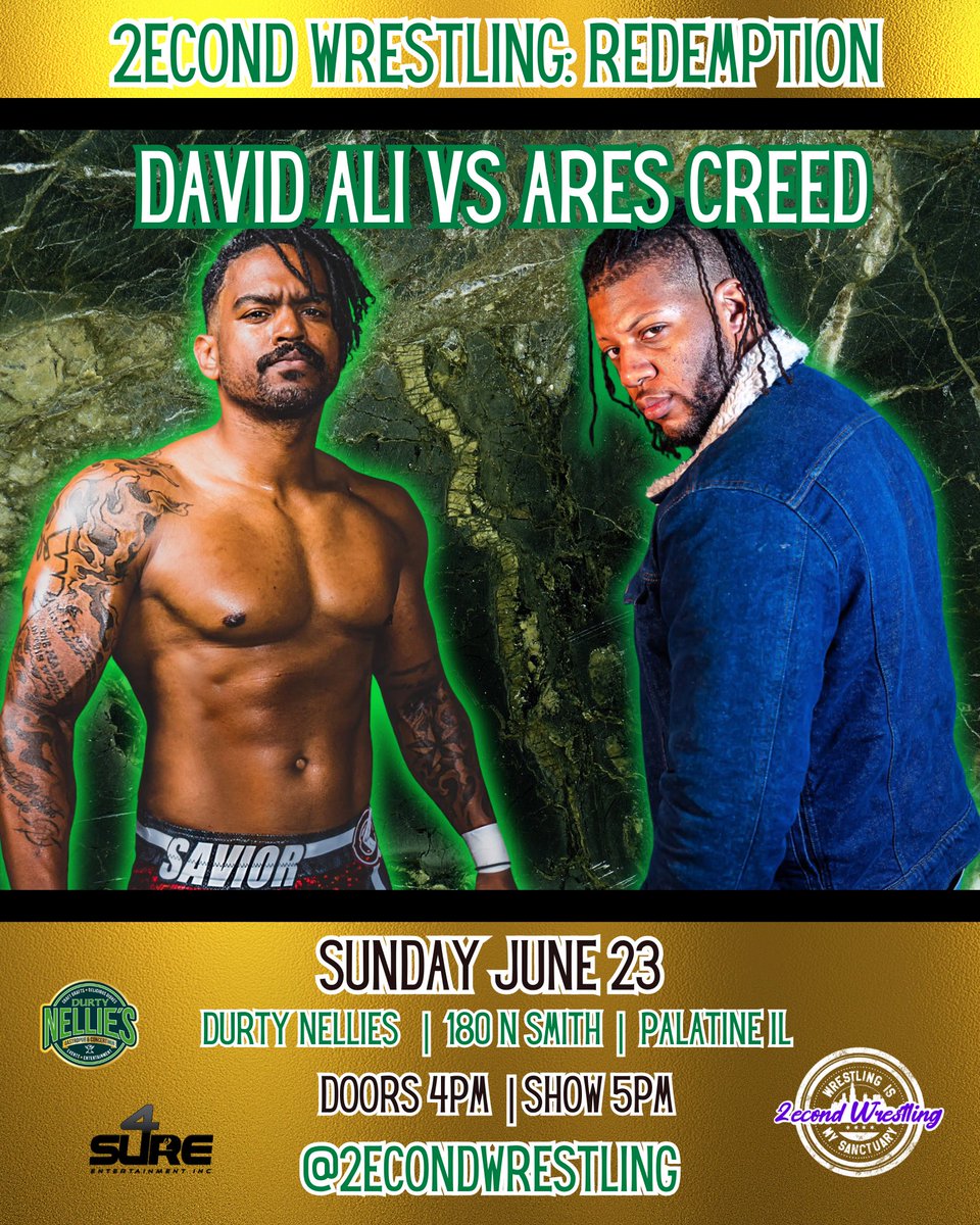 🚨June 23rd REDEMPTION🚨 - @MissaKate23 (c) v @kevinxku - 1st Time Ever @stormgraysonPW v @Jaden4Real - Grudge Match @DavidAliWRSTLNG v @thearescreed Debuts @AllieKATCH @JazminAllure @GoonsoftheSC @itsdevlyn 🎟️eventbrite.com/e/2econd-wrest…🎟️