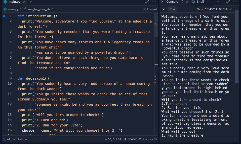 RohanDevZone's tweet image. So I have created this short text based adventure game in python. I didn&apos;t stretched the story too much ,just a short game because It would get more complex and I wanna focus on more interesting projects ill make and share it here. #Python #Programming #Game #pythongame #project