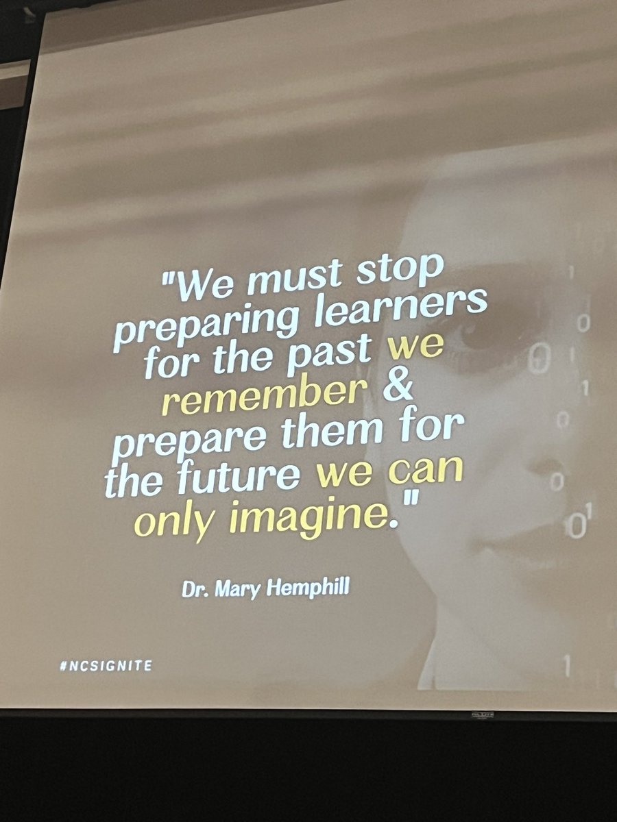 MrsMathTech's tweet photo. There are now words to describe how Dr. Mary Hemphill inspired me today in just a few short minutes of the closing of NCS Ignite Leadership Institute. She reminded me we are more than what we do and need to share who we are before others will trust what we say we can do. https://t.co/7Lg2SE3pLy
