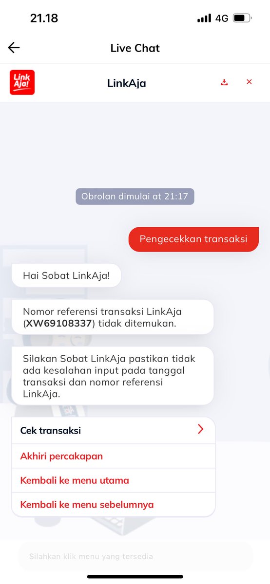 pqnacea's tweet photo. halo @linkaja ini uang saya pending nyangkut ya nilainya ga gede sih 50k tapi udah dari 29nay sampe sekarang masih pending. pas nyoba live chat malah nomor referensi tidak ditemukan trus ini jadi yg nyangkut diikhlasin gitu? https://t.co/G0Rqq7K1eX