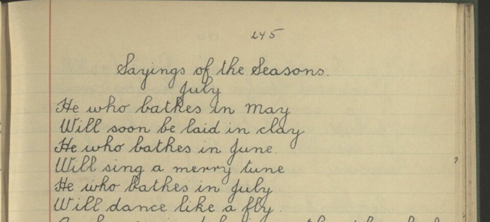 My mum always warns of this at the beach or at the lake..“He who bathes in May will be laid under the clay, he who bathes in June will sing a merry tune, he who bathes  in July will dance like a fly.. “ 

Thought my mum made this up, but it’s a real thing!  #irishmammy #june
😁