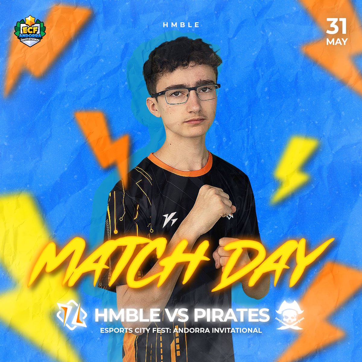 Did you know? 8 doctors out of 10 recommend to watch the first day of @esportscityfest Andorra Invitational, in particular our match 🆚 Pirates at 19.00 CEST #hmble