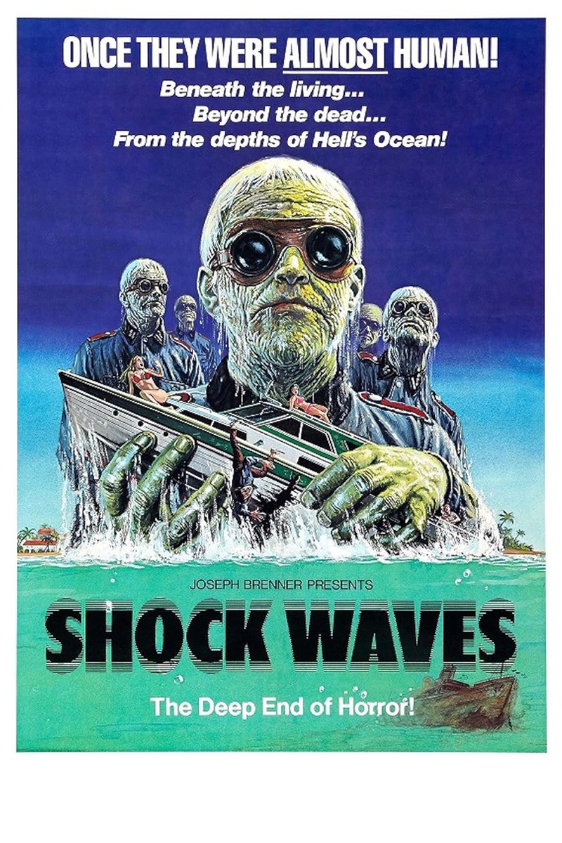 EugWSerra's tweet photo. On July 15, 1977, Shock Waves was released in the U.S. #ShockWaves #PeterCushing #BrookeAdams #JohnCarradine #FredBuch
#JackDavidson #LukeHalpin #DJSidney #DonStout https://t.co/0uiObzbeS9
