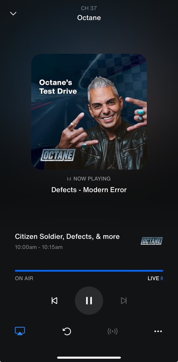Hell yeah @josemangin rockin @WeAreDefects on the @SiriusXMOctane #octanetestdrive 🔥 Saw them with @RXPTRS in Manchester at @satanshollow in October 2022 - FANTASTIC live show!  Keep showing love to the kick ass UK act #metalambassador 🤘🏻#wearedefects
