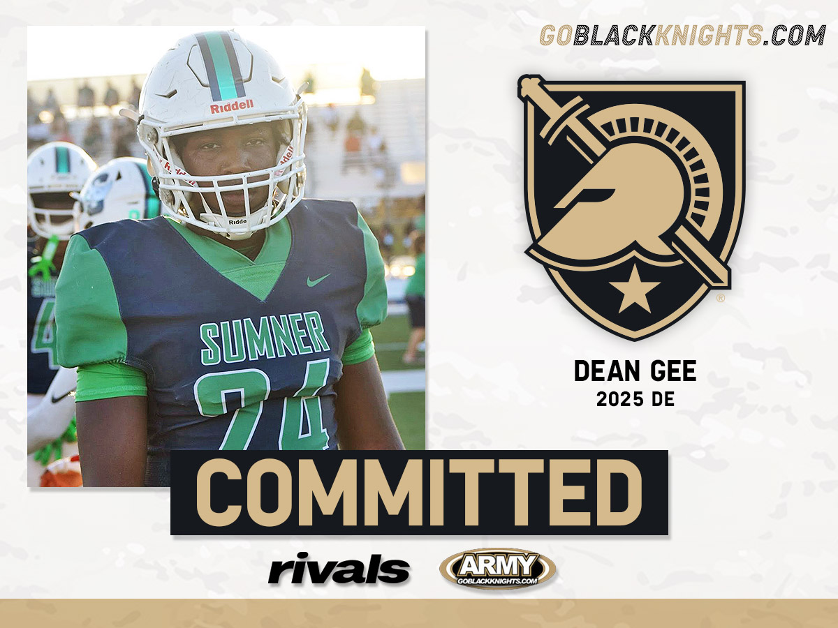 🚨#ArmyFootball Commitment Alert🚨 DE Dean Gee makes the call and it’s Army West Point 'Come Inside @GoBlackKnights For The Latest Dose Of Recruiting News, Analysis, Highlights & Updates” Click Here ➡️ bit.ly/3KoWDPW