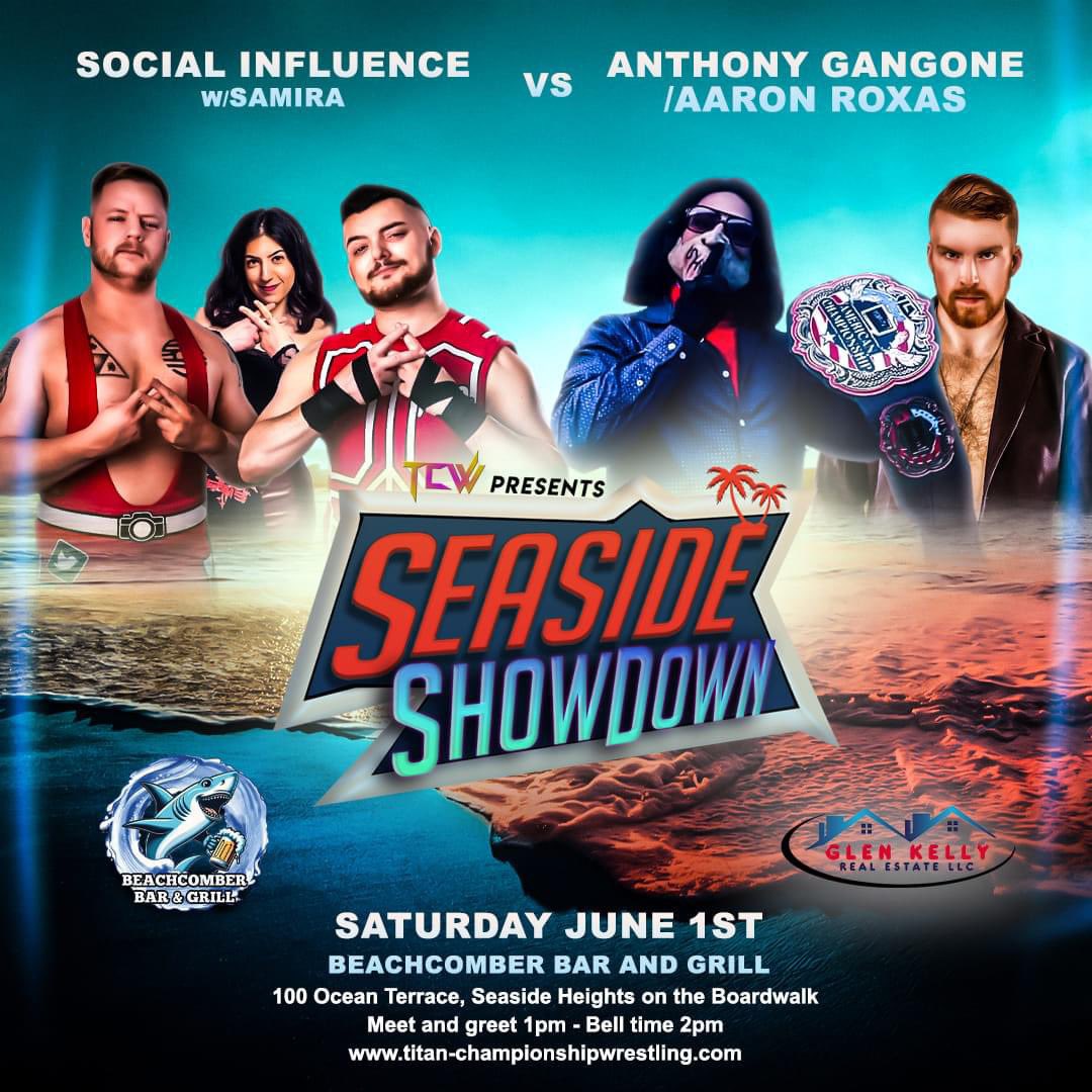AnthonyGangone's tweet photo. I’m on this electronic billboard driving to @TiTanChampions1 at Seaside tomorrow with these lesser than entertainers &amp; the Divine Madness of @AmityLaVey666 

Should I bring @TheItsSamira 💐 tomorrow? Or maybe for @TheKenPowers?

Thoughts @CrossfireAR https://t.co/4jGG9UKkf3