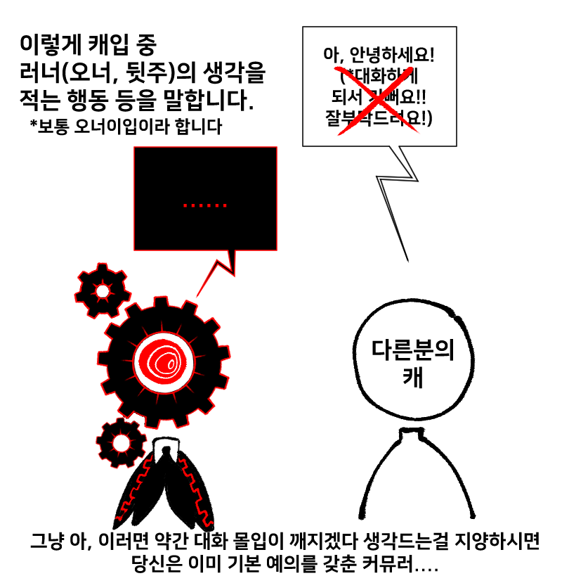 ocohc_CT's tweet photo. ~첫 커뮤 트친분들을 위한 간단한 커뮤 소개서~

예의, 금지사항, 필수용어와 그 예시 등등을 설명합니다~~
타래로 조금씩 잇습니다.!

+4번 짤의 경우엔, 본인의 캐릭터 설정과 맞지 않는 행동과 상황을 연출하거나, 원하는 대화를 하려고 억지로 하는 것도 어느정도 포함됩니다. (=캐붕금지!) https://t.co/0VKBEr3j8B