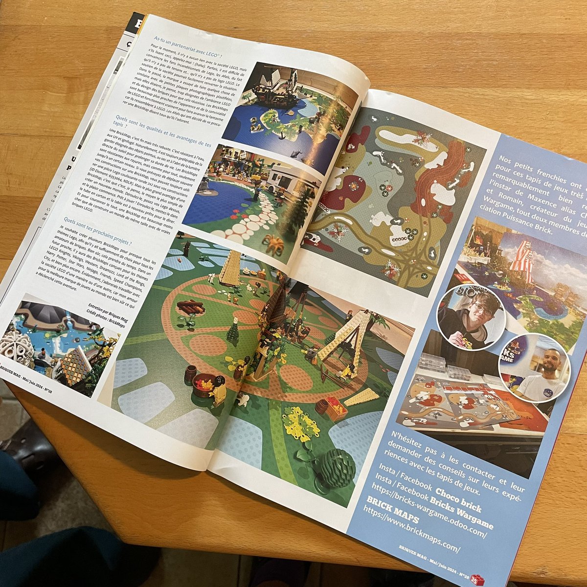 OMG! <a href="/BriquesMag/">briques mag</a> Here i was thinking it would be a column interview on maybe one page🙈 It turned out to be a massive 6 (!) pages in BriquesMAG #legomagazine 😮 What a WOW moment🥰 thanks so much. Everyone go buy and read! 😃 briquesmag.fr  #lego #brickmap <a href="/LEGO_Group/">LEGO</a>