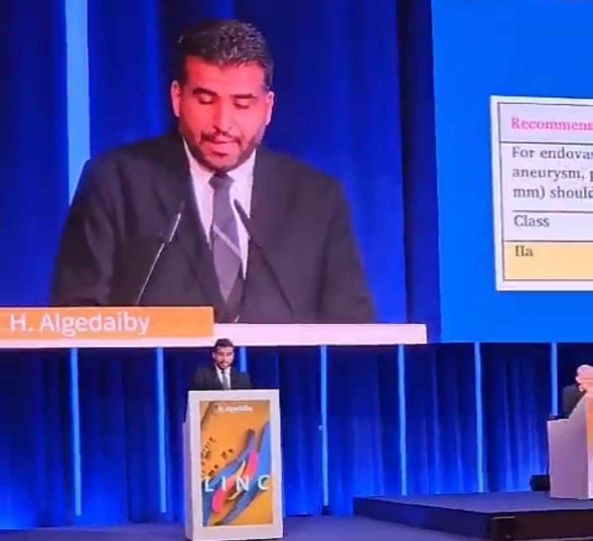 HAlGedaiby's tweet photo. جزء من مشاركتي بمحاضرتين عن العلاج بالقسطرة التداخلية في مؤتمر #LINC العالمي 
#LINC2024 https://t.co/VlKBfY4KAP