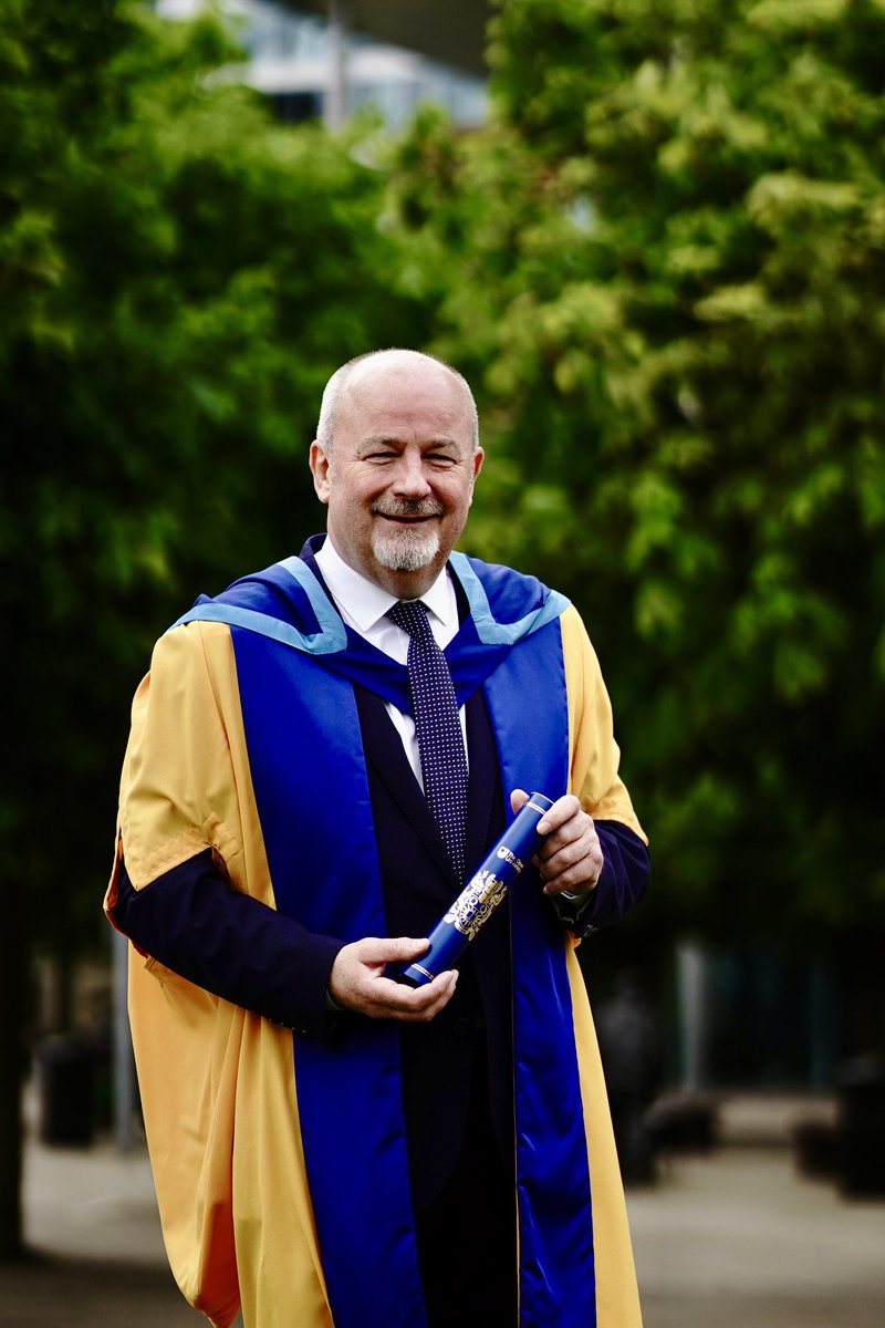 “Congratulations to all who are graduating in Belfast, and to wish them well in their next steps. This is their day of achievement. Their celebration. “ Brian Rowan

Welcome to the #OUfamily @BrianPJRowan 

Read the full story here: www5.open.ac.uk/northern-irela…