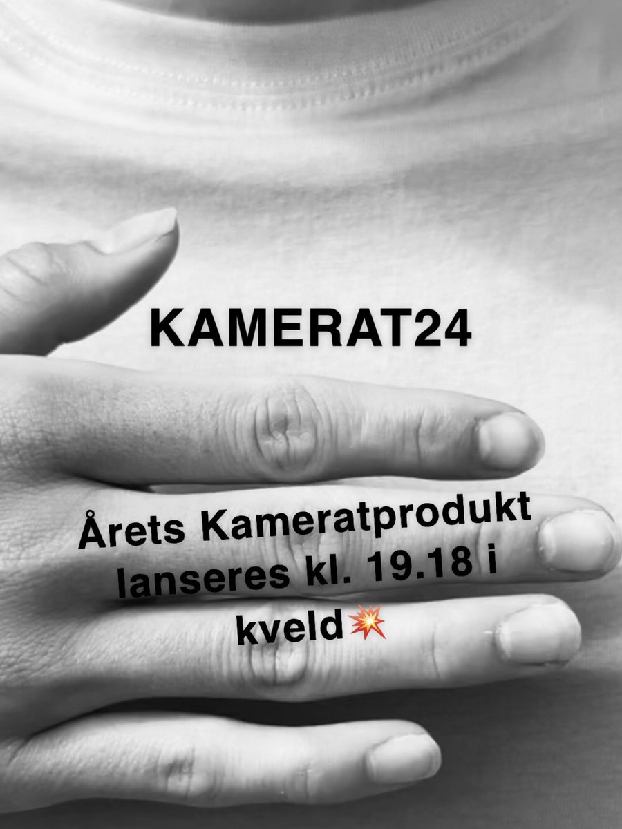 KAMERAT 2024
I kveld kl 19.18,  lanser vi årets Kamerat produkt og årets Kamerat-kampanje 💥