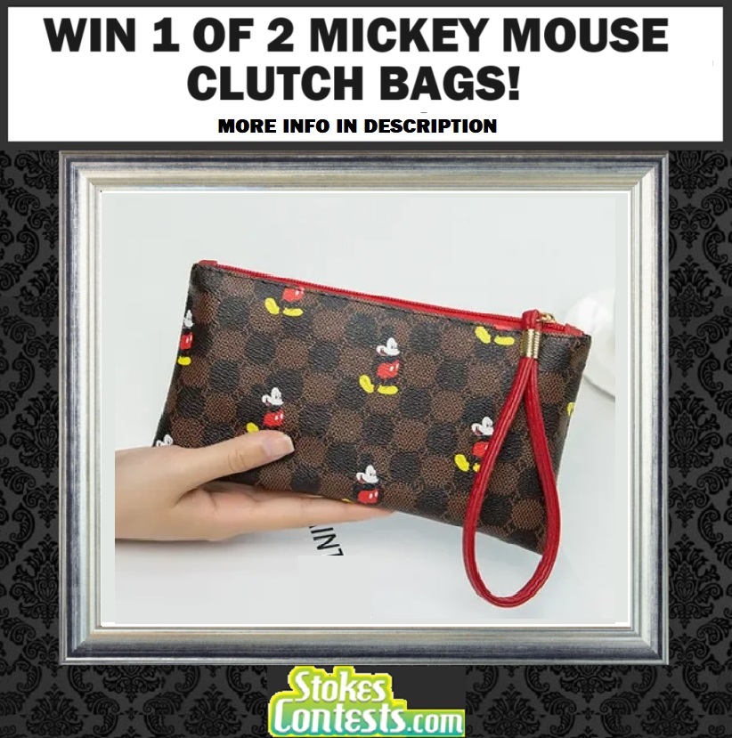 🔥NEW!🔥WIN 1 of 2 Mickey Mouse Clutch Bags!

ENTER HERE at stokescontests.com/contest/Mickey… Good Luck!🐭

#contest #prize #free #giveaway #win #disney #mickeymouse #bags #clutchbag #coinpurse #wallet