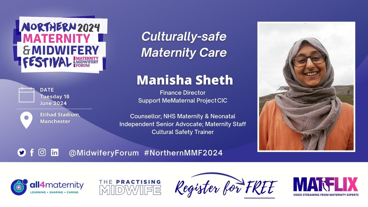 #NorthernMMF2024 - 18 June, Etihad Stadium, Manchester NEW SPEAKER ANNOUNCEMENT 🤩 Sign up free: eventbrite.co.uk/e/675915640877 Programme: eur.cvent.me/5wrnK Partnered by @watchMATFLIX and @all4maternity