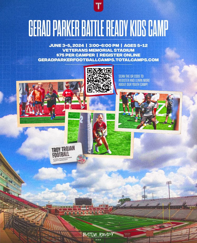 Our inaugural Gerad Parker Battle Ready Kids Camp is right around the corner ... we'll see everyone at The Vet next week! 🔗 - …radParkerFootballCamps.TotalCamps.com