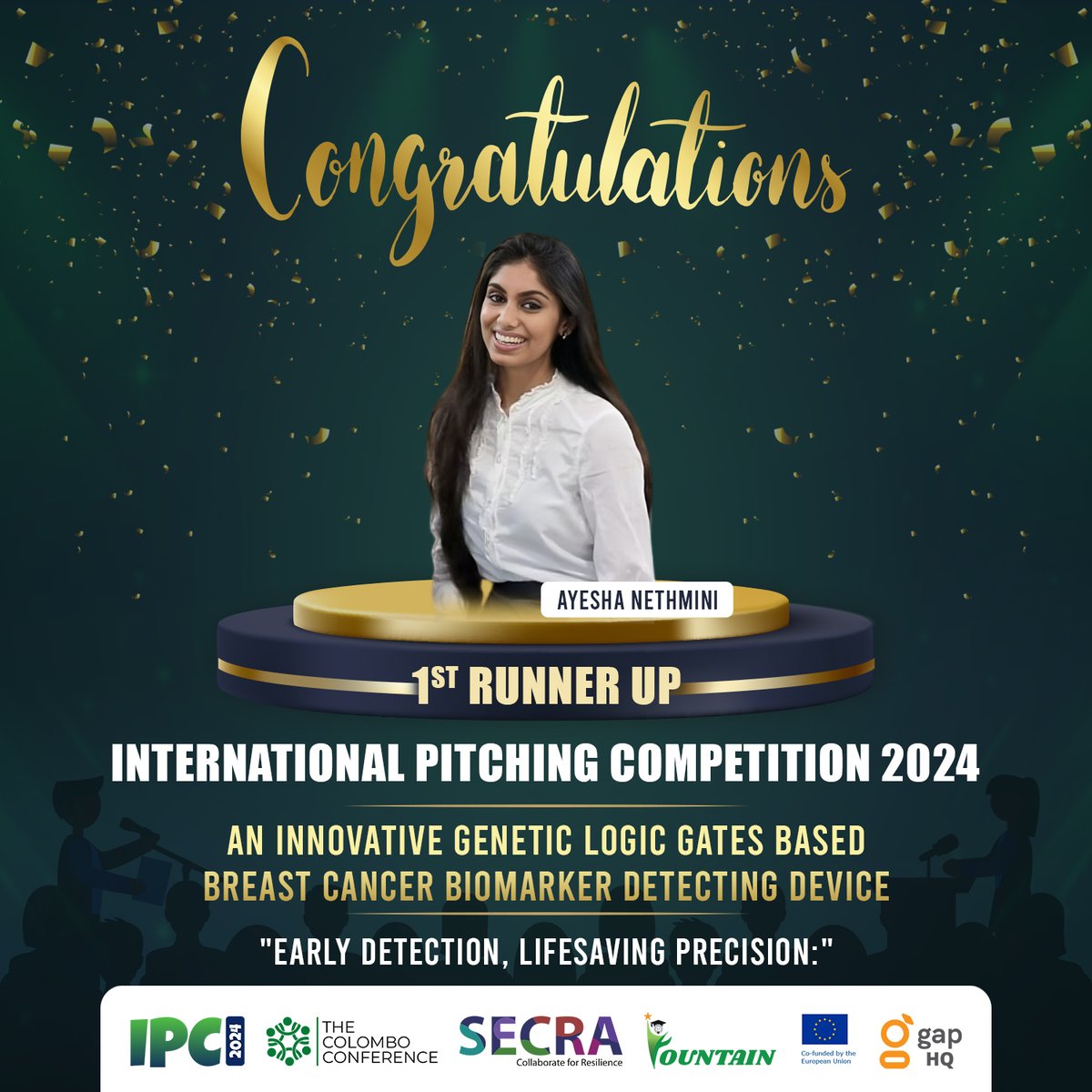 Congratulations to the Runners-Up of the International Pitching Competition!