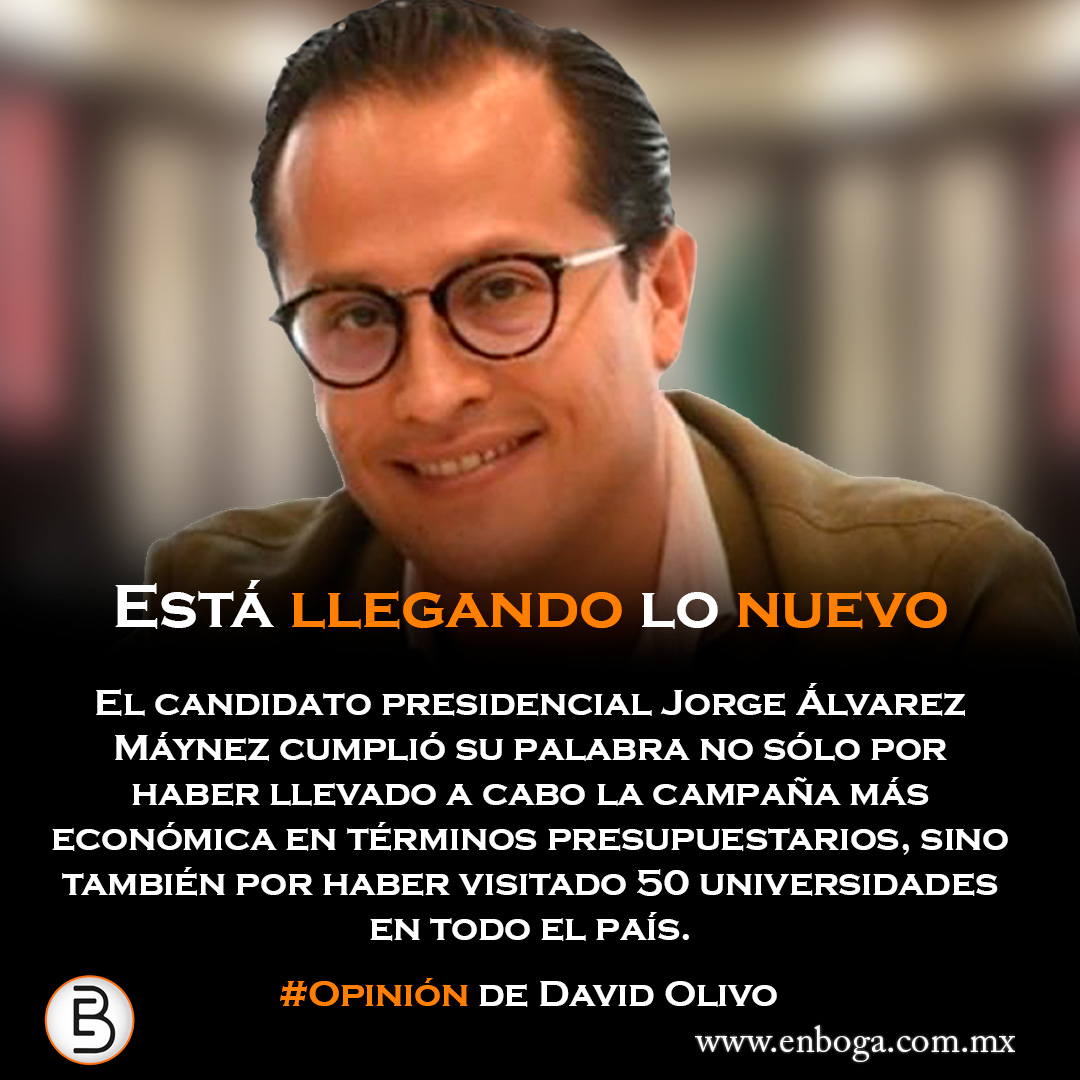 EnBogaMx's tweet photo. #Opinión de David Olivo Arrieta

"Está llegando lo nuevo"
🔗https://t.co/hFNt4ylqlq https://t.co/Ts5b6uzvay