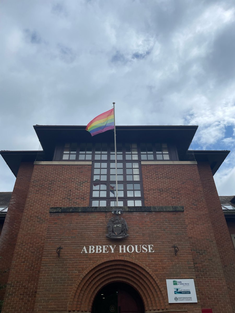 We've raised the Pride flag outside our offices in Abingdon in support of all our LGBTQ+ residents and colleagues this June. #Pride2024 #PrideMonth