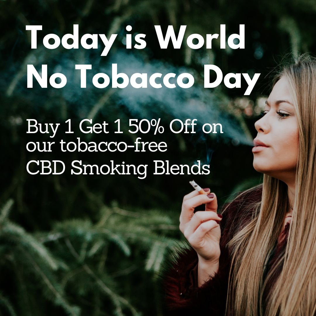 Today is World No Tobacco Day 🌍🌿

CBD effects the brain in a similar way as nicotine, providing you with a calming experience but without being addictive.

Our CBD smoking blends are a popular tobacco alternative, and are Buy 1 Get 1 50% Off today!

nationalhempservice.co.uk/collections/sm…