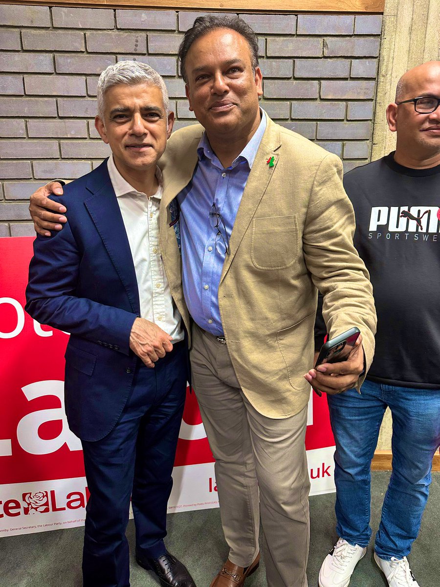 A great pleasure to see @SadiqKhan @MayorofLondon after the 2nd May election and huge Congratulations on his 3rd term 👏

@SreepurVillage 
#charity #LabourParty