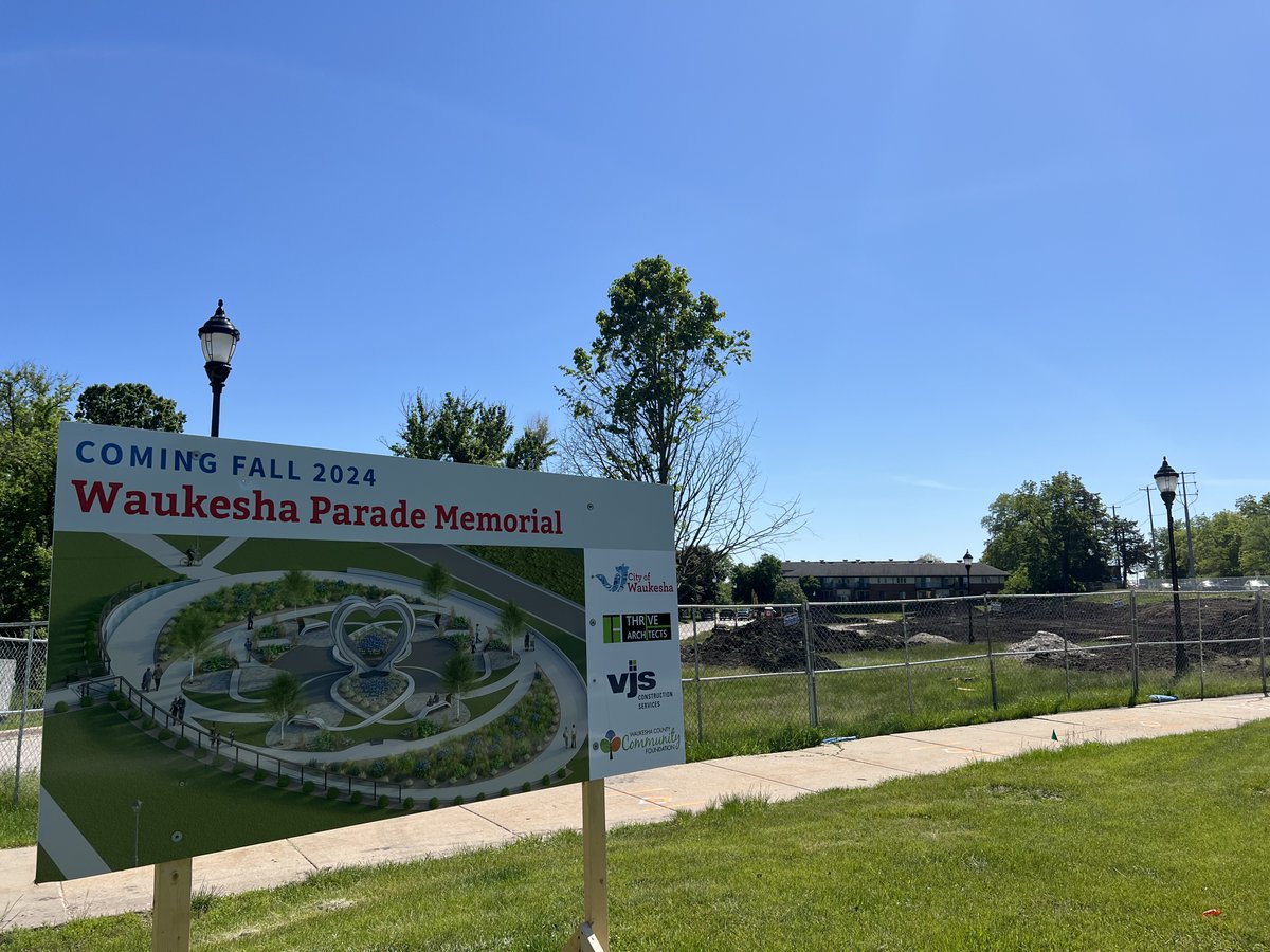 Grading work has begun at Grede Park as work begins on construction of the Parade Memorial. 

The Parade Memorial at Grede Park is planned to be dedicated on November 21, 2024, the third anniversary of the Parade tragedy.

#Waukesha #WaukeshaStrong #WaukeshaParadeMemorial