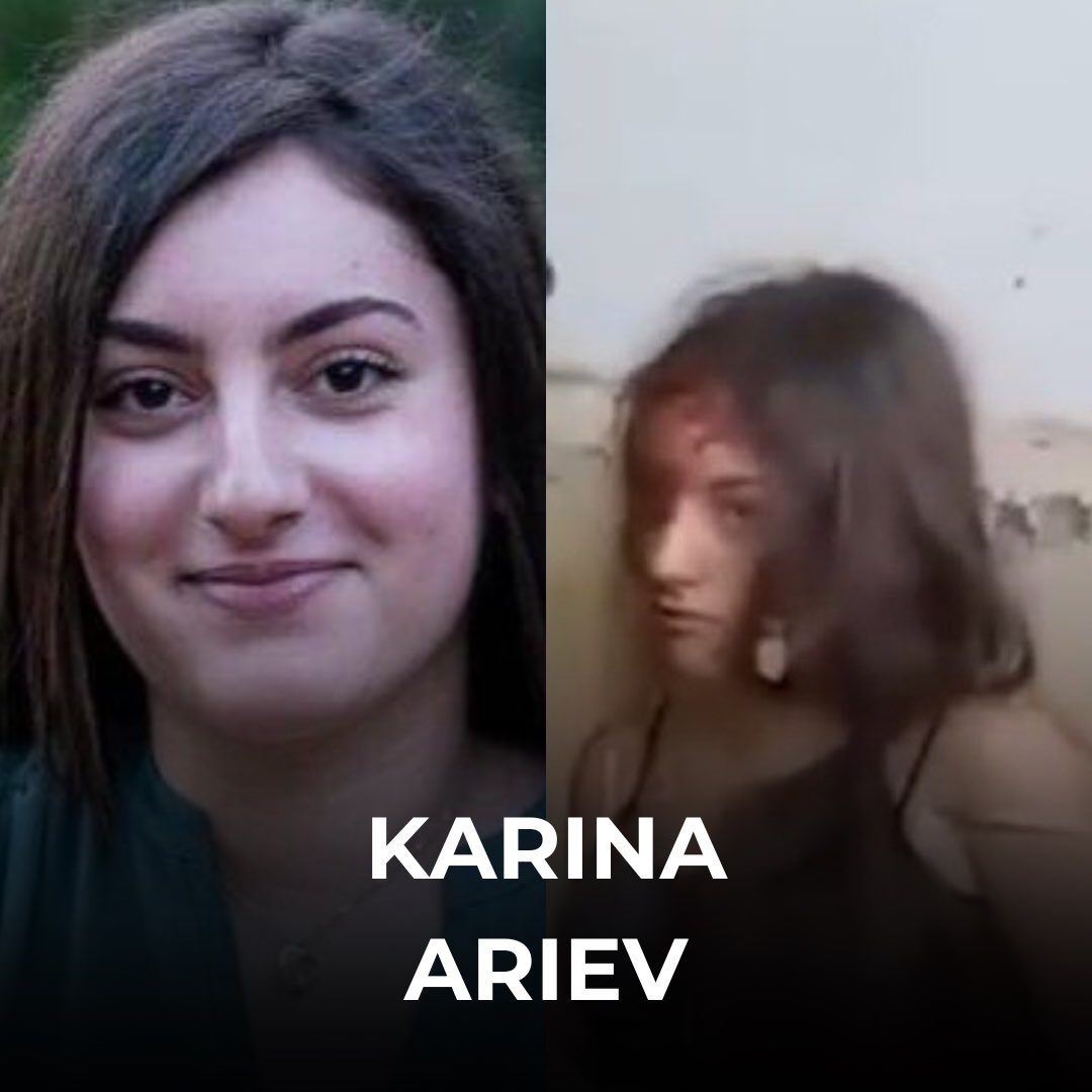 Israel's tweet image. ALL EYES ON KARINA ARIEV