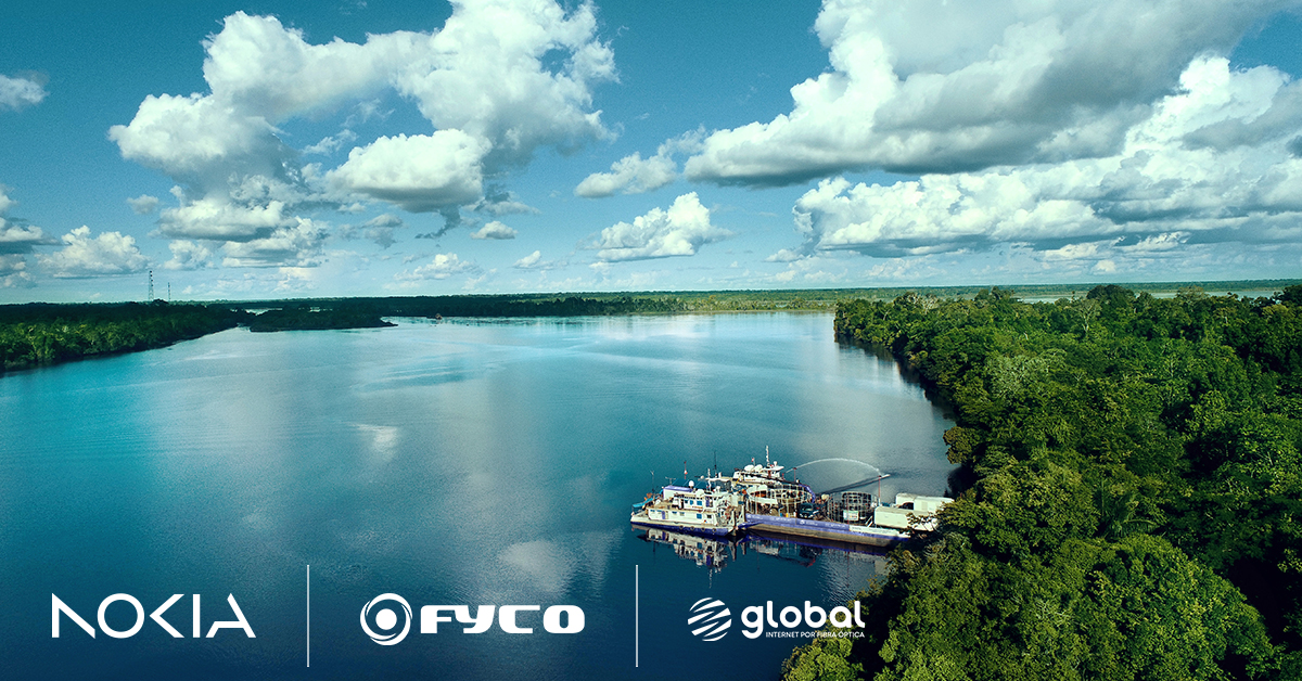 Nokia has partnered with Global Fiber Peru and Fyco to deploy a cutting-edge subaquatic fiber network in the Amazon rainforest! Find out more about how this is helping communities and local businesses grow and prosper, here: nokia.ly/3WZ68gb #Networks #Connectivity