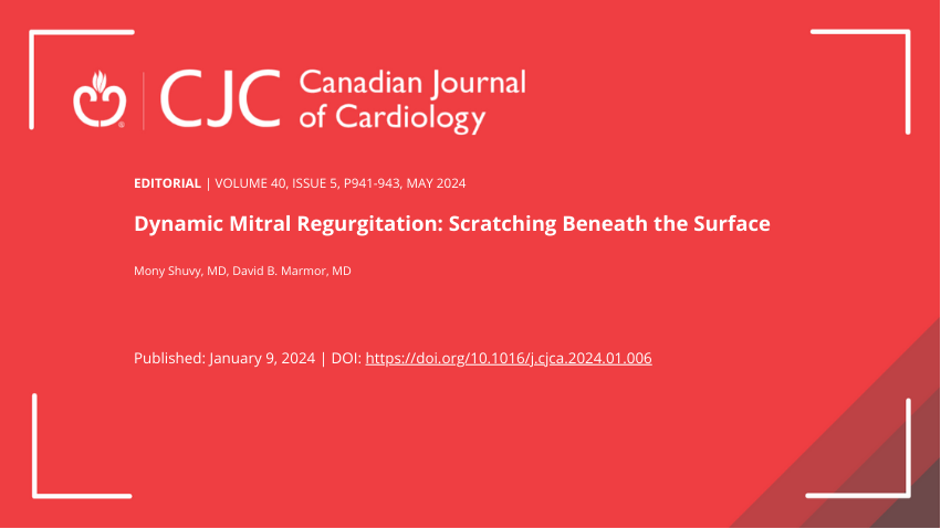 CJC Journals (@cjcjournals) on Twitter photo Read a new #editorial by <a href="/MShuvy/">Mony Shuvy</a> in #CJC: Dynamic #Mitral Regurgitation: Scratching Beneath the Surface 👉 onlinecjc.ca/article/S0828-… Read a new #editorial by <a href="/MShuvy/">Mony Shuvy</a> in #CJC: Dynamic #Mitral Regurgitation: Scratching Beneath the Surface 👉 onlinecjc.ca/article/S0828-…