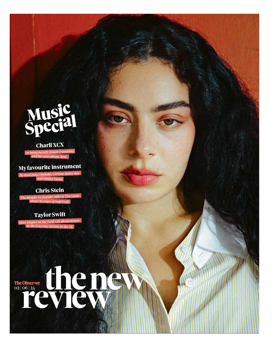 Look out for our music special this Sunday. Featuring: 🔸Cover interview with @charli_xcx about her new album 🔸@shabakah @CorinneBRae & @niluferyanya on their favourite instruments 🔸@BlondieOfficial's @chrissteinplays 🔸@kittyempire666 on @taylorswift13 ahead of her Eras tour