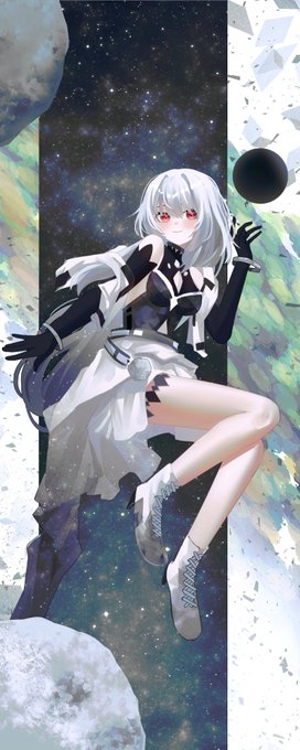 「star (sky) white hair」 illustration images(Latest)