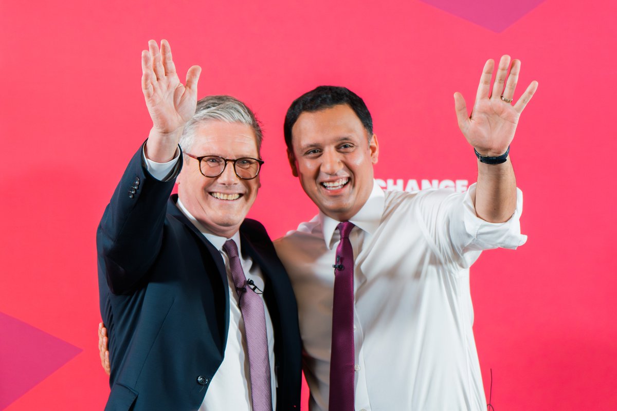 Keir_Starmer's tweet image. This election is the chance for change. 

The chance for renewal. 

The chance for Scotland and Britain to go forward. 

Vote Labour on Thursday 4 July.