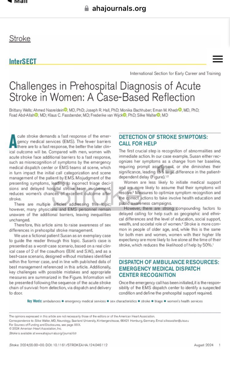 Our new publication in stroke journal, I would like to thank all coauthors very much for their contribution with the article. @WorldStrokeOrg @AfricanStroke @JuliaShapra @StrokeAHA_ASA @WorldStrokeEd Stroke. ahajournals.org/doi/10.1161/ST…