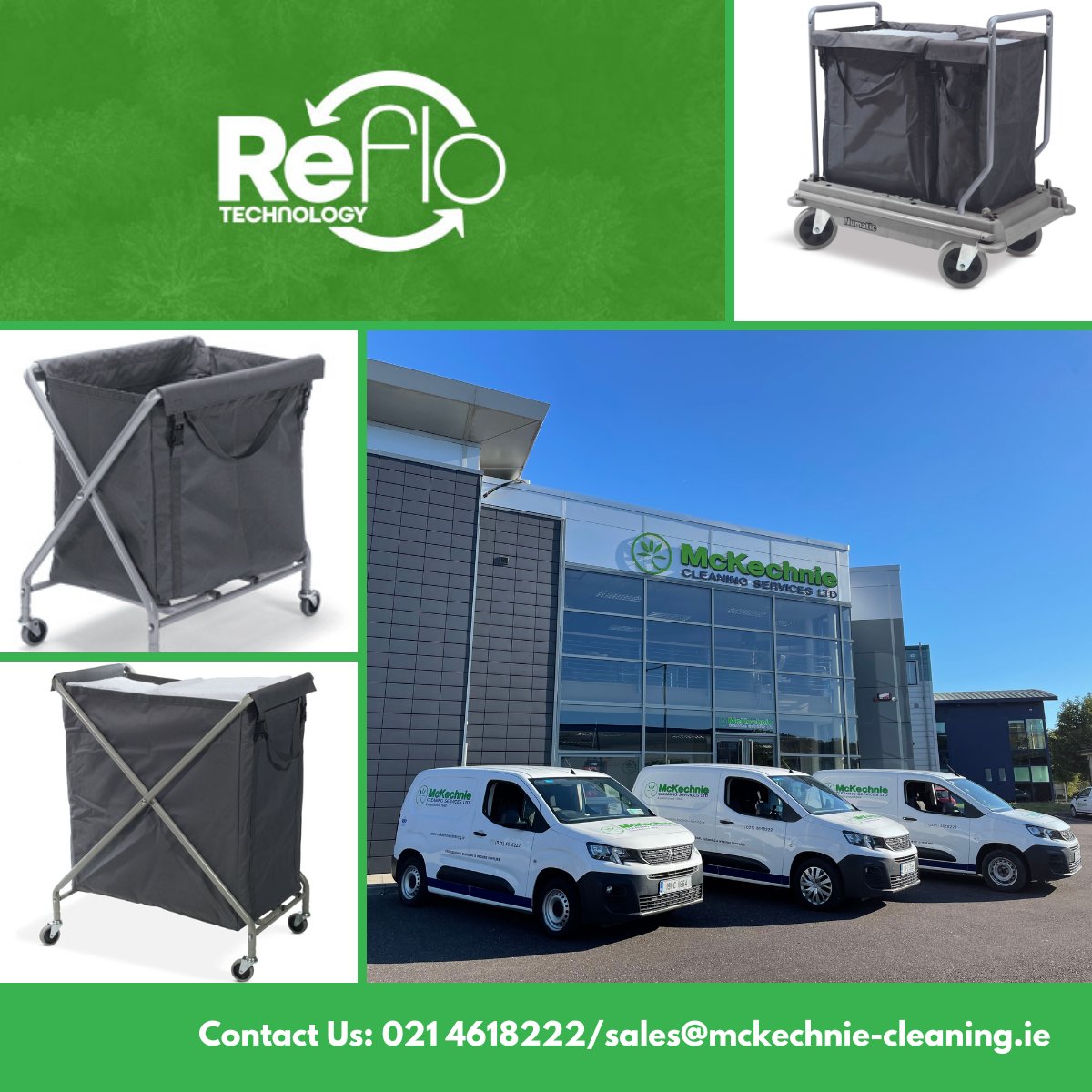 Revolutionize your laundry logistics sustainably with McKechnie's cutting-edge trolleys, powered by Reflo Technology. Crafted from recycled plastic by our esteemed partner @numaticdirect.
#ecofriendlylogistics #numaticdirect #reflotechnology #environmentfriendly #GreenTech
